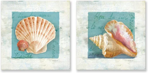 Miniatura 30 de Arte de Lienzo de Pulpo para Pared Pintura Temática de Vida Oceánica Imagen de Animal Marino Azul y Dorado Obra de Arte Costera Imagen de Pulpo