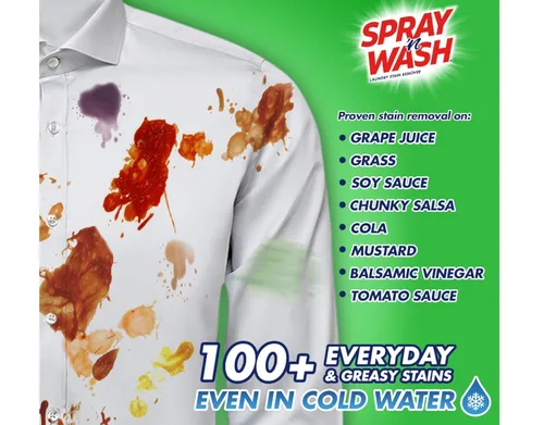 Miniatura 5 de Spray-N-Wash - Botella de spray con gatillo (22 onzas), removedor de manchas para ropa sucia