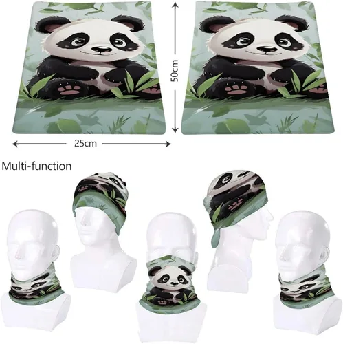 Miniatura 8 de Panda Neck Gaiter for Men Women Upf 50+ Sun Protection Balaclava Face Mask Cover Moisture Wicking & Quick Dry Neckerchief Seamless Ski Mask Sports