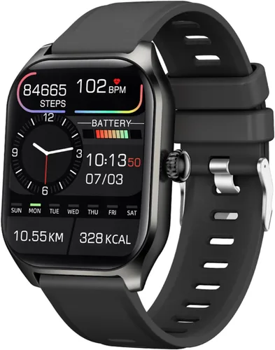 Reloj inteligente (respuesta/hacer llamadas), rastreador de actividad física de 2.01 pulgadas, monitor de frecuencia cardíaca, sueño, podómetro,