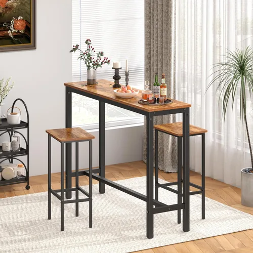 Miniatura 2 de Mr IRONSTONE - Mesa de bar, mesa alta de 47" para pub, mesa rectangular de altura de bar, consola/mesa de café para sofá, para espacios estrechos