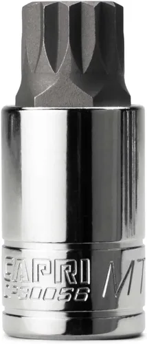 Capri Tools 30056 XZN 18mm Juego de Llave de Vaso Cuadrada Triple con Protección contra Manipulaciones, Unidad de 1/2 Pulgada