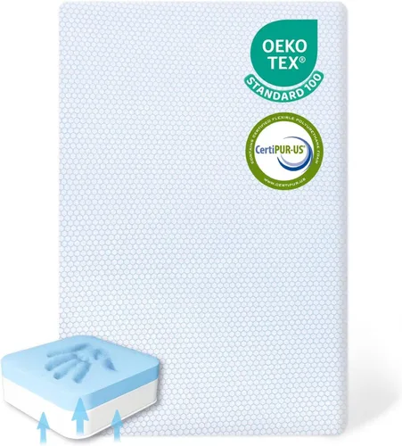 Pack and Play Mattress,Dual Sided Memory Foam 38"x26" Pack N Play Mattresses,Breathable Mattress for Pack N Play with Non-Slip Bottom Removable Cover
