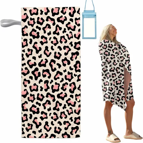 Miniatura 10 de Oversize Beach Towels Sand Free Microfiber Quick Dry Women Beach Towels Soft Absorbent Bath Towels Bathroom Extra Large 30x70 in