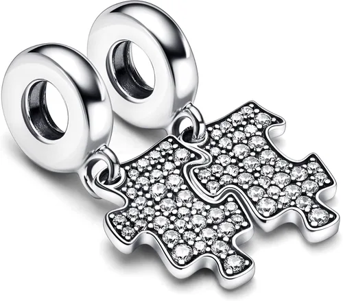 Miniatura 3 de Pandora 792241C01 - Abalorio colgante con circonita cúbica transparente, Plata esterlina, circonita