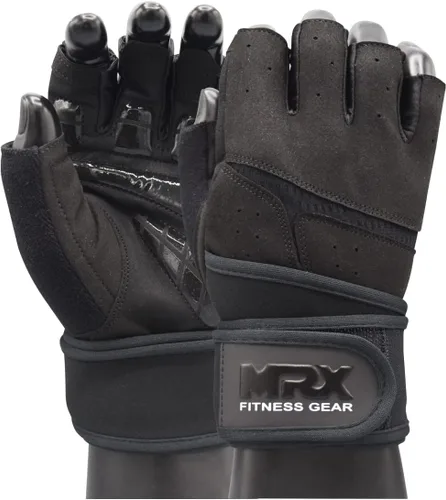 Miniatura 3 de MRX - Guantes de levantamiento de pesas para hombres, guantes de entrenamiento para hombre, guantes de levantamiento de muñeca, guantes de gimnasio
