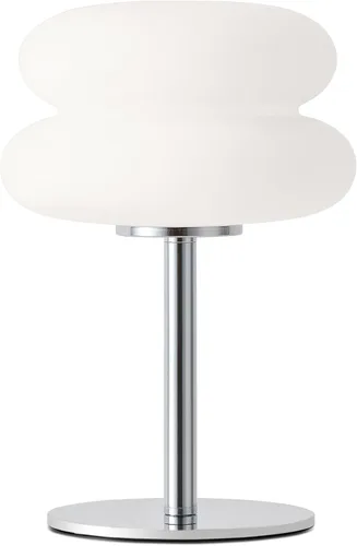 Lámpara de seta blanca, lámpara moderna de mediados de siglo para mesita de noche, lámparas de cabecera retro regulables estilo tarta de huevo,
