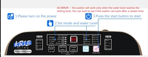 Miniatura 8 de KRIB BLING Lavadora completamente automática con pantalla LED, bomba de drenaje portátil de 17.7 libras, 10 programas y 8 niveles de agua Dorado