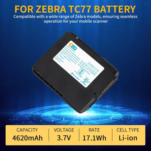 Miniatura 3 de CBQ TC70 Reemplazo de batería para Zebra TC77 TC72 TC70 TC75 Series (BT-000318) - Fuente de alimentación de alta capacidad de iones de litio de 4620