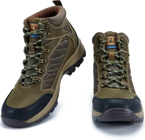Miniatura 2 de Mens Fashion Leather Oxford Boots Mid-Top Causal Ankle Boot Daily Shoes for Men