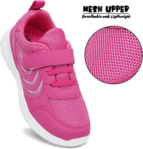 Miniatura 2 de hecodi Tenis deportivos para niños, ligeros, transpirables, con correa lavable, para correr, caminar