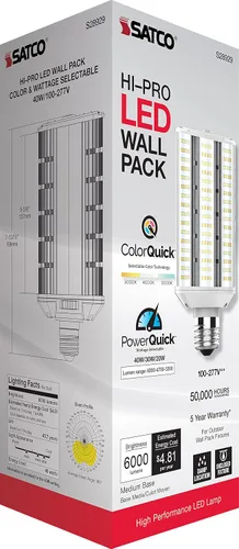 Miniatura 12 de Satco 40 W/LED/WP/CCT/E26/100-277 V
