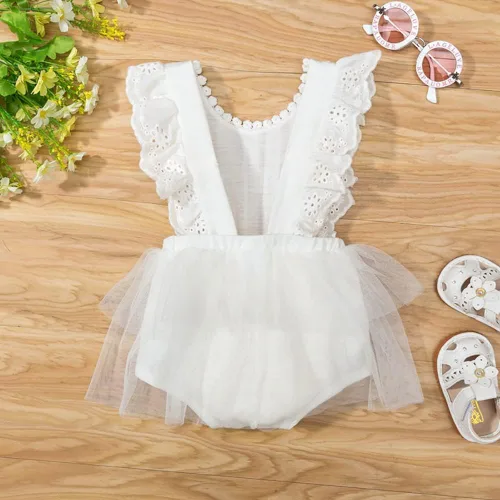 Miniatura 29 de IDOPIP Conjunto de ropa de 1er cumpleaños para niñas con estampado floral, estilo bohemio, con encaje, tutú y diadema de princesa