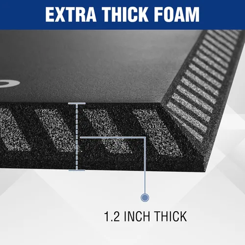 Miniatura 4 de WORKPRO Almohadilla de rodillas extra gruesa, amortiguación de rodilla de espuma NBR suave, alfombrilla de espuma extra grande para reparación