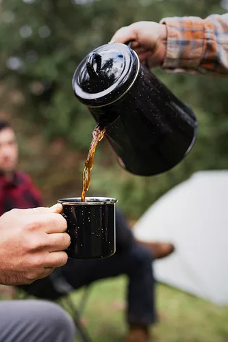 Miniatura 6 de Cafetera percoladora de esmalte Stansport de 8 tazas