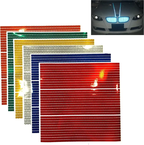 Miniatura 5 de customTAYLOR33 Tiras rectas reflectantes de alta intensidad - (33) tiras de 12 pulgadas (varios colores) (negro)