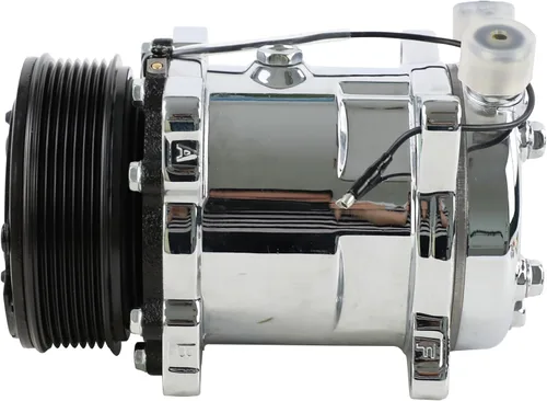 Miniatura 6 de Compresor universal del A/C con el embrague negro PV7 SD 508 estilo 5H14 R134A Chrome Serpentine Belt