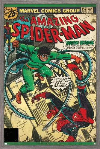 Miniatura 9 de Marvel Comics Spider-Man - Póster de pared Amazing Spider-Man #157, 34 pulgadas de largo x 22.4 pulgadas de ancho, versión premium sin marco