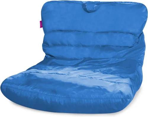 Miniatura 138 de Posh Beanbags - Sillón puff grande, 38 pulgadas, color azul rey sólido Nylon suave - Azul real