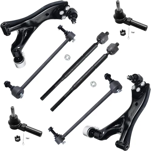 Miniatura 10 de Detroit Axle - Kit de brazos de control de extremo delantero de 8 piezas para Dodge Dakota 00-04, Durango 00-03, 4 brazos de control superior e