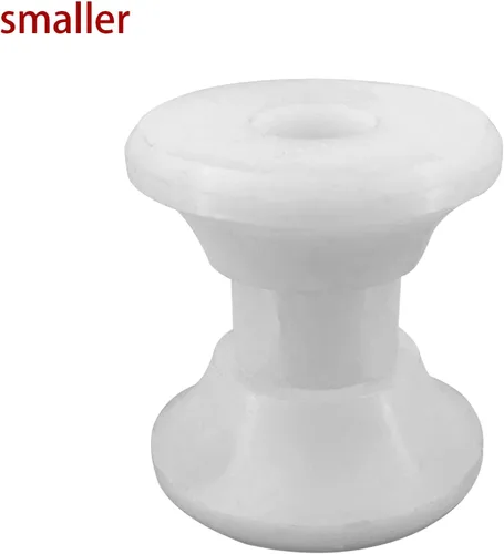 Miniatura 3 de ISURE MARINE White Water White Delrin - Rodillo de anclaje de arco de repuesto para marines, barcos, yates, kayaks (paquete de 2)