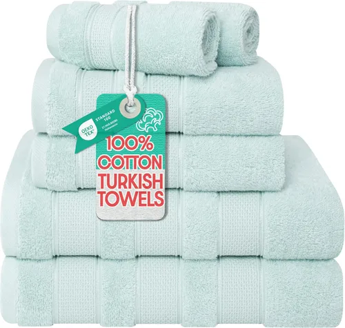 Miniatura 28 de American Soft Linen - Juego de toallas de mano Salem, 4 unidades de lujo de 600 GSM, 100 % algodón para baño, toallas de 13 x 13 pulgadas de mano
