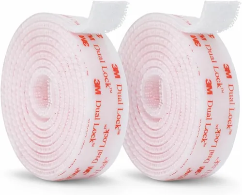 Miniatura 9 de 3M Dual Lock SJ3560 1" x 4 pies Transparente 1 Paquete Cinta de Montaje Sujetador Recerrable Entrelazante con Forma de Hongo Cinta Adhesiva Fuerte