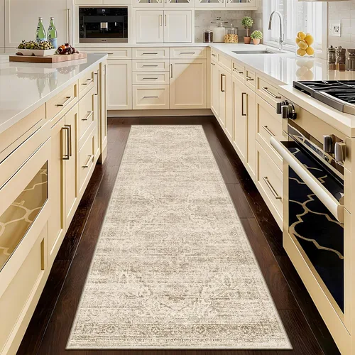 Miniatura 35 de Alfombras para pasillos antideslizantes 2x8, alfombra de pasillo moderna lavable para entrada, alfombra de piso suave resistente a manchas para Gris