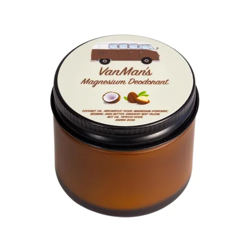 Miniatura 13 de Vanman’s - Desodorante hecho a mano de coco y magnesio - Control del olor para las axilas - Desodorante de rutina para mujeres y hombres - Productos