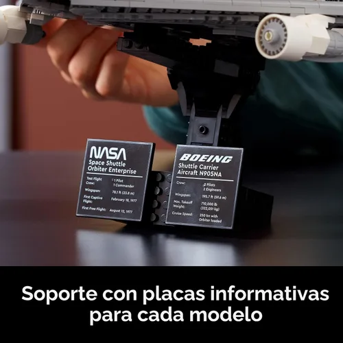 Miniatura 6 de LEGO Icons Shuttle Carrier Aircraft - Juego de construcción de aviones para adultos, modelo de nave espacial y avión para adultos, a partir de 18