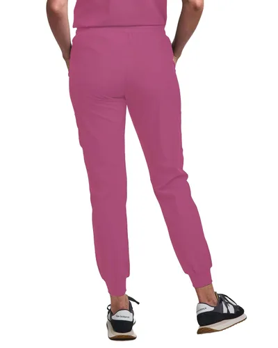 Miniatura 72 de Green Town Conjunto de ropa quirúrgica para mujer, pantalón deportivo y parte superior con cuello en V, 5 bolsillos, cintura de yoga, uniforme