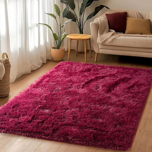 Miniatura 22 de Awaytail Alfombra Esponjosa Lavable 2x3 Pies, Pura Negra Alfombra para Silla de Escritorio Antideslizante, Alfombra Supersuave para Niños