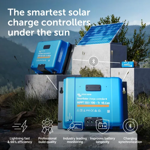 Miniatura 2 de Victron Energy SmartSolar MPPT Tr VE. Can Controlador de carga solar (Bluetooth) - Controladores de carga para paneles solares - 150V, 100 amperios