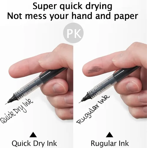 Miniatura 5 de Beieverluck 120 piezas de bolígrafos de bola rodante de 0,5 mm, bolígrafos japoneses de punta fina, bolígrafos de tinta líquida de secado rápido