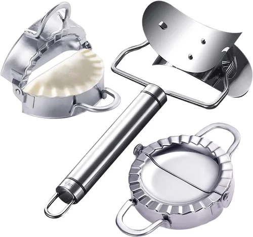 Miniatura 4 de 4 piezas de acero inoxidable para hacer albóndigas para envolver moldes para masa, ravioles, cortador de prensa para la cocina del hogar Conjunto 6