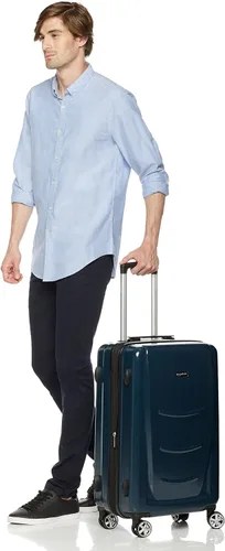 Miniatura 2 de Tienda Basics Maleta giratoria rígida con ruedas, Azul marino, 26.7 pulgadas