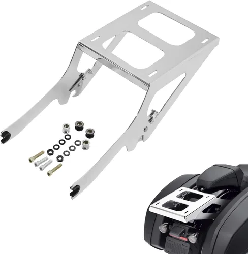 Miniatura 13 de TCMT King - Caja envolvente para maletero de motocicleta, montaje en el respaldo, portaequipajes, luz trasera, altavoces traseros aptos para Harley
