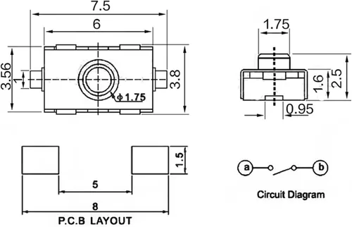 Miniatura 3 de HALONE 1000 piezas sin microinterruptor normalmente cerrado, 3 x 6 teclas de botón de gel de sílice SMD táctiles SMD, 4 x 6 NC botón suave SMD