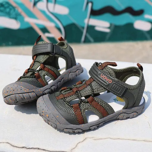 Miniatura 2 de UOVO Boys Girls Sandals Kids Summer Sandals Toddler Little Boys Closed Toe Athletic Hiking Outdoor Sport Sandals Size 6.5 Toddler to 3.5