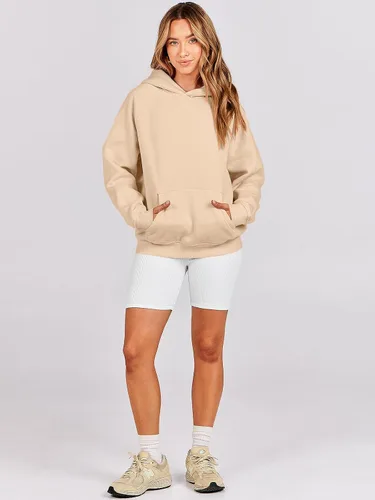 Miniatura 8 de ANRABESS - Sudaderas con capucha para mujer, sobre talla, de vellón de manga larga, modelo de 2024, para otoño