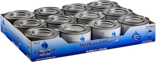 Methanol - Combustible de cocina de entretenimiento de 7 onzas, paquete de 12 latas de gel para rozar