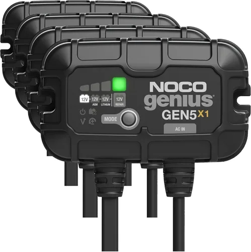 Miniatura 8 de NOCO Genius GEN5X1: Cargador de batería a bordo de 1 banco, 5 A, 5 A por banco, cargador marino impermeable de 12 V con protección contra sobrecarga