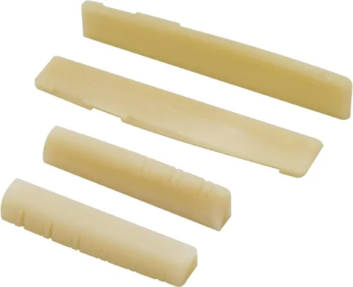 Miniatura 13 de Miwayer Puente de Guitarra Clásica de Hueso Sin Blanquear Juego de Puente y Cejilla de 6 Cuerdas Hecho de Hueso Natural Real (Puentes Clásicos 1 par)