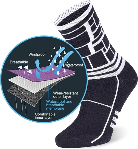 Miniatura 3 de RANDY SUN - Calcetines 100% impermeables, unisex, para practicar senderismo, caminar, correr, esquiar, etc