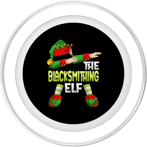 Miniatura 2 de Dabbing Elf Christmas Blacksmith The Blacksmithing Elf PopSockets MagSafe PopGrip for iPhone