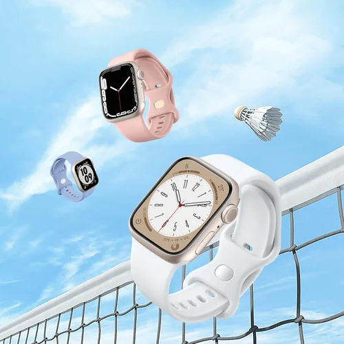 Miniatura 3 de Maledan Paquete de 6 correas compatibles con Apple Watch de 38mm 40mm 41mm 42mm 44mm 45mm 46mm 49mm, mujeres y hombres, correa deportiva de silicona