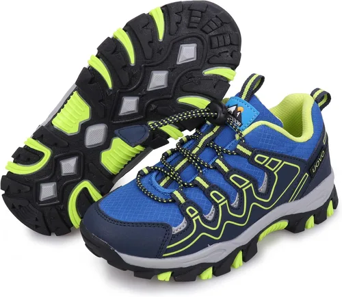 Miniatura 7 de UOVO Tenis para niños y niñas, para senderismo, correr, caminar al aire libre, tenis impermeables antideslizantes