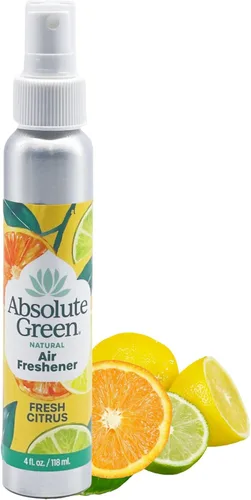 Absolute Green Ambientador 100% natural en aerosol, no tóxico, ecológico, seguro en casa, alimentos, niños y mascotas, eliminador de olores,