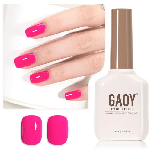 Miniatura 24 de GAOY - Esmalte de uñas de gel marrón, 16ml de esmalte de gel para quitar por remojo, curado con luz UV para arte de uñas, manicura DIY en casa, 2088