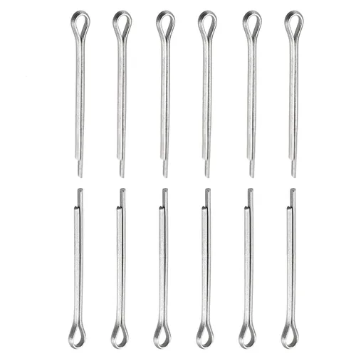 Miniatura 7 de DTGN Pasadores de clip de chaveta de 0.039 in x 0.394 in (DXL), paquete de 30 - Bueno para maquinaria - Sujetadores de horquilla de acero inoxidable
